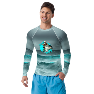 Plymouth Shock "Motion of the Ocean" Men's All over Rash Guard Shirt