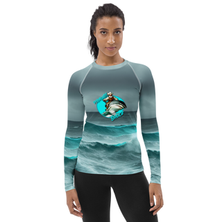 Plymouth Shock "Motion of the Ocean" Women's All over Rash Guard Shirt