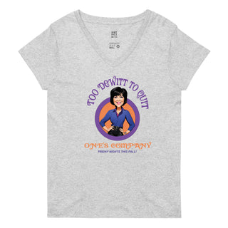 Plymouth Shock - "Too DeWitt to Quit" Women's V-neck Tee