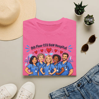 Nurses Team T-Shirt — “Oh My Gauze, Do I Love My Nurses!” Personalized Hospital Floor Tee