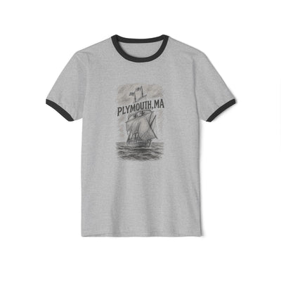 Plymouth Shock "Plymouth, MA" Vintage Sailing Ringer Tee