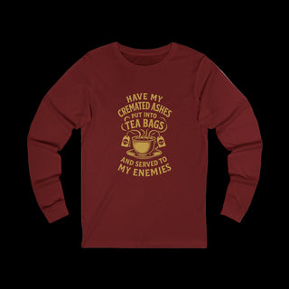 PLYMOUTH SHOCK "TEA FOR MY ENEMIES" Long sleeve tee