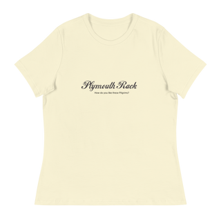 Plymouth Shock "Plymouth Rack" Text Only Women's Relaxed T-Shirt